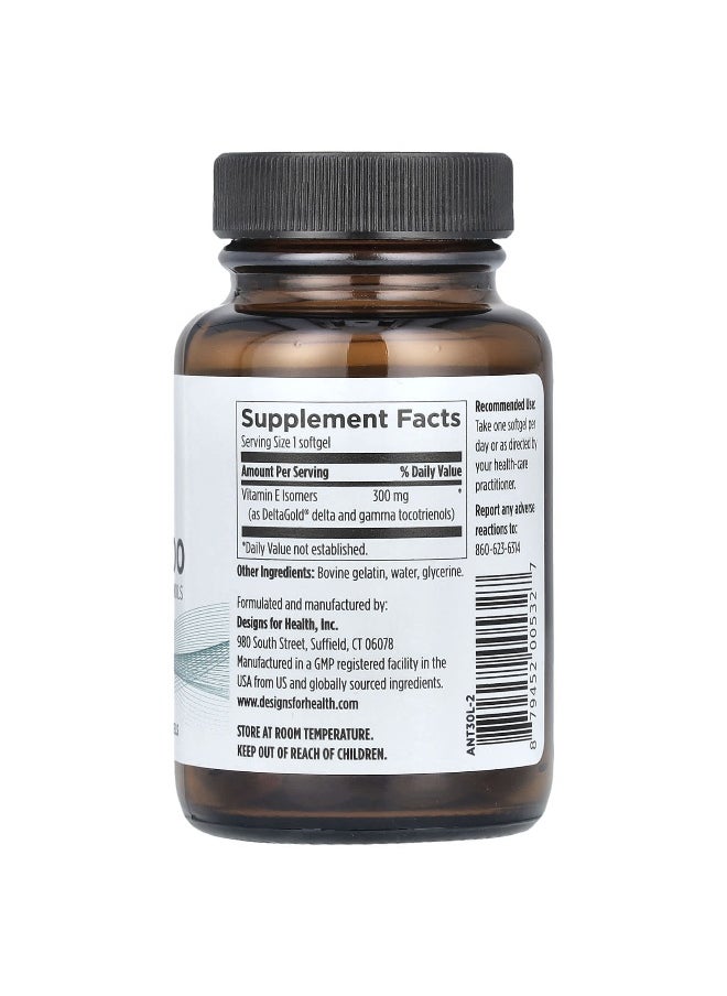 designs for health - Designs For Health, Annatto-E™ 300, 300 mg, 60 Softgels - Image 1