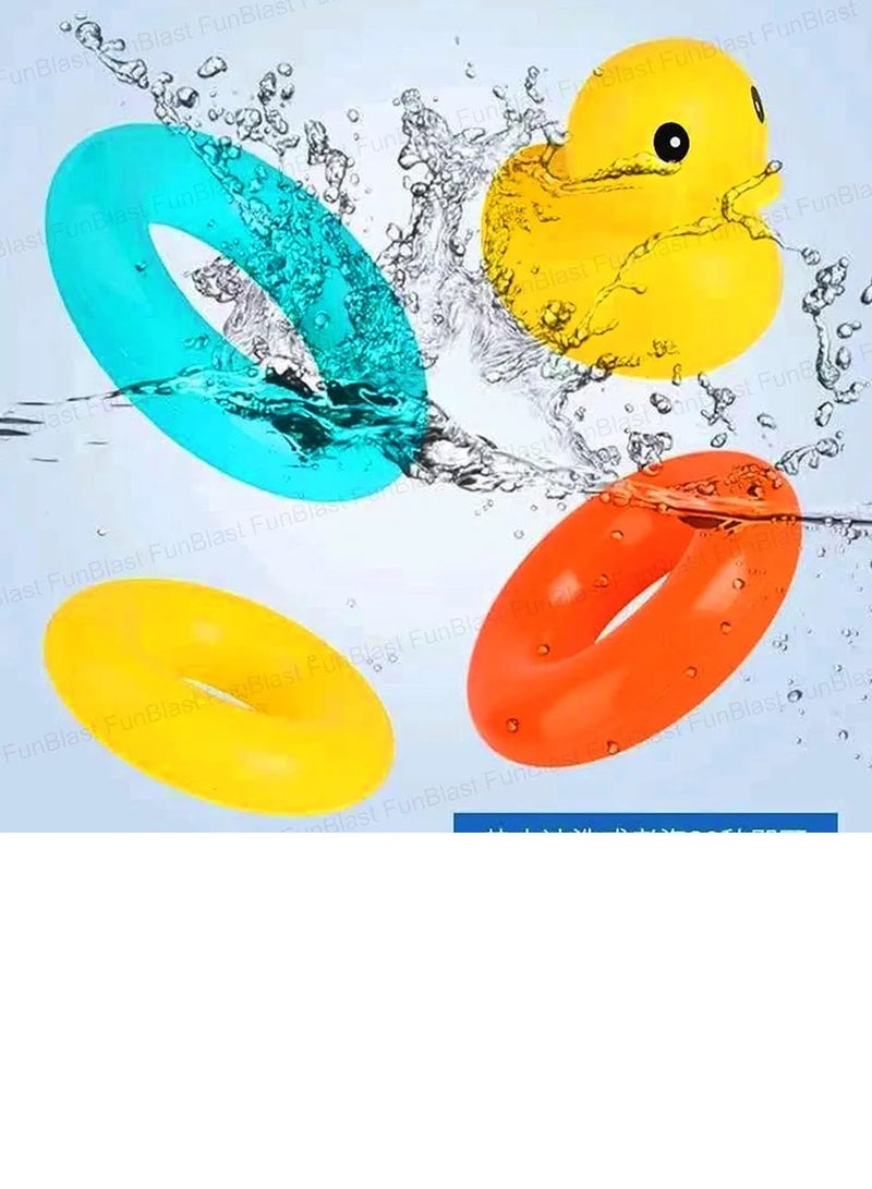 8-Piece Colorful Stacking Ring Toy with Duck Topper – Educational Baby Learning Toy for Toddlers & Infants (6+ Months) - Image 4