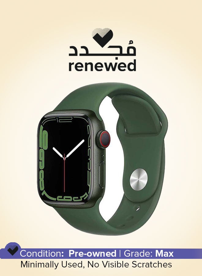 Apple Renewed - 309.0 mAh Watch Series 7 GPS + Cellular 45mm Aluminium Case With Sport Band Green - Image 1