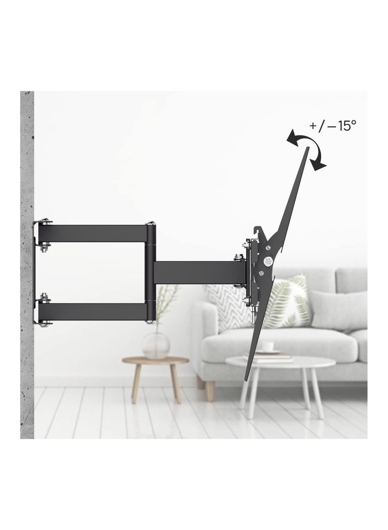 FULLMOTION TV Wall Bracket, 165 cm (65"), Scissor Arms, Black - Image 4