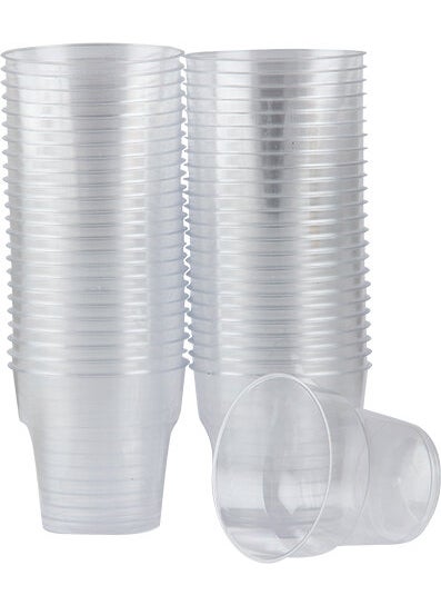 Sinerji Shop - Transparent Crystal Mica Plastic Cup (1000 Pieces) - Image 1