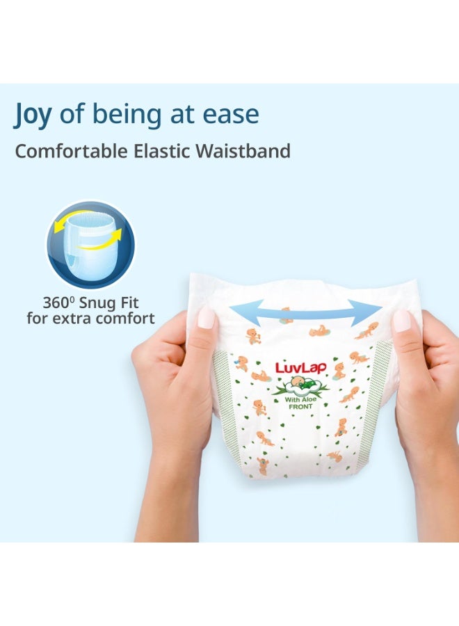 لوفلاب سراويل حفاضات LuvLap مقاس XXL، بوزن 15-25 كجم، 46 قطعة، سراويل حفاضات للأطفال، مع لوشن الصبار للحماية من الطفح الجلدي، حماية تصل إلى 12 ساعة - Image 2