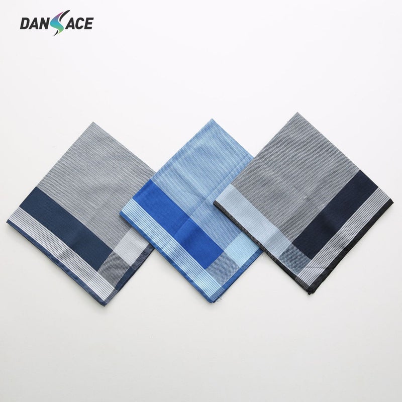 New 43Cm Men'S Cotton Handkerchief Combed Cotton Yarn-Dyed High-End Business Handkerchief Wedding Gift Can Be Customized - Image 4