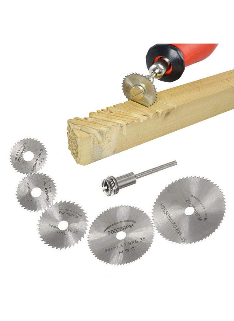 Digital Craft Digital Craft Rotary Tool Accessories Kit Mini Drill Bit Set with 32mm Mandrel in Electric Drill with Grinder Shaft 105Pc Rotary Tool Set 12Pc Wire Brush 6Pc Circular Saw Blade  - Image 4