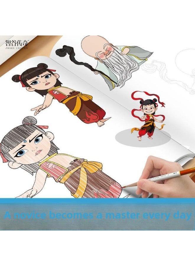 The Devil Boy Naohai Movie Descend To The World Ao Bing Shiji Empress Animation Character Painting Child Control-Color:[special Recommendation] Nezha ① + 24 Color Leads - Image 5