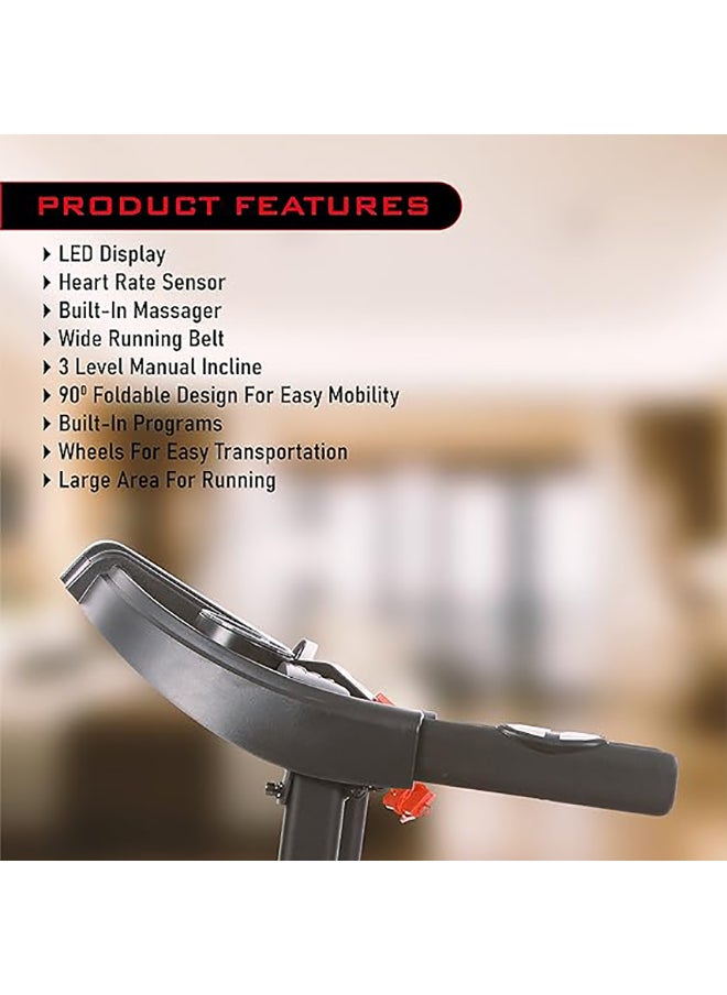 ENDLESS  Star + Treadmill for Home Use | 3 HP Peak | 10Km/hr Max Speed | 110 kg Max Weight | Heart Sensor | Built-in Speaker | 12 Preset Programs | With Massager  - Image 4