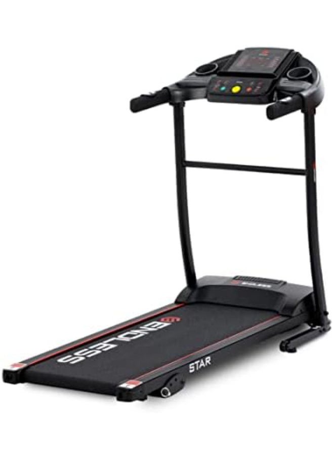 ENDLESS  Star + Treadmill for Home Use | 3 HP Peak | 10Km/hr Max Speed | 110 kg Max Weight | Heart Sensor | Built-in Speaker | 12 Preset Programs | With Massager  - Image 1