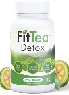 7-in-1 Detox Cleanse & Green Tea Extract Capsules for Weight Loss and Belly Fat - Garcinia Cambogia Appetite Suppressant Fat Burner & Weight Loss Pills for Women & Men with Apple Cider Vinegar