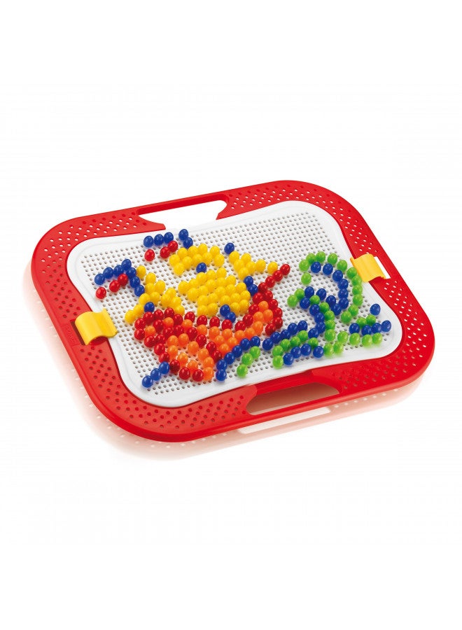 Quercetti - FantaColor Design - 300 Piece Creative Art Set with Colored Pegs and Storage Tray, for Kids Ages 3 Years + - Image 5