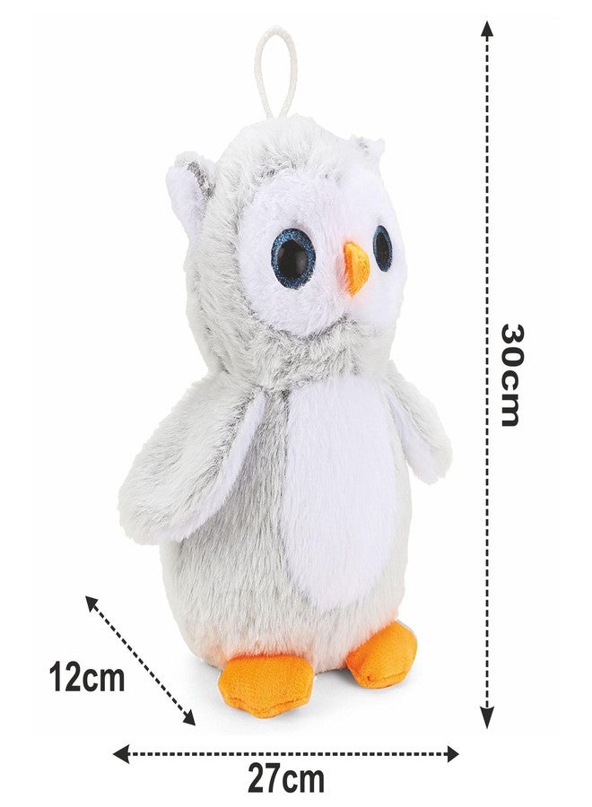 Webby Plush Adorable Cute Owl Soft Toy | Birthday Gift for Girls, Wife, Girlfriend, Boyfriend, Husband | Stuffed Toys for Kids and Adults - 30 CM (Grey) - Image 4