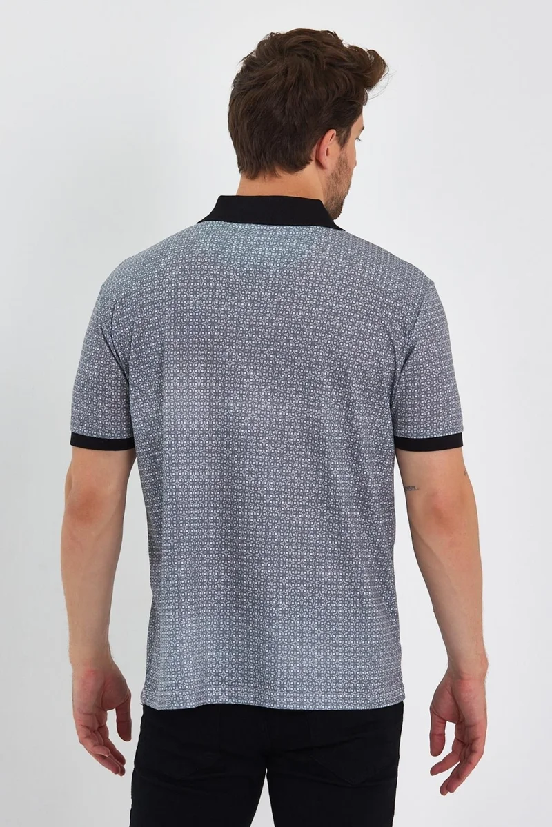 الكسندر جاردي Pocket Mercerized Fabric Polo Neck T-Shirt 1057