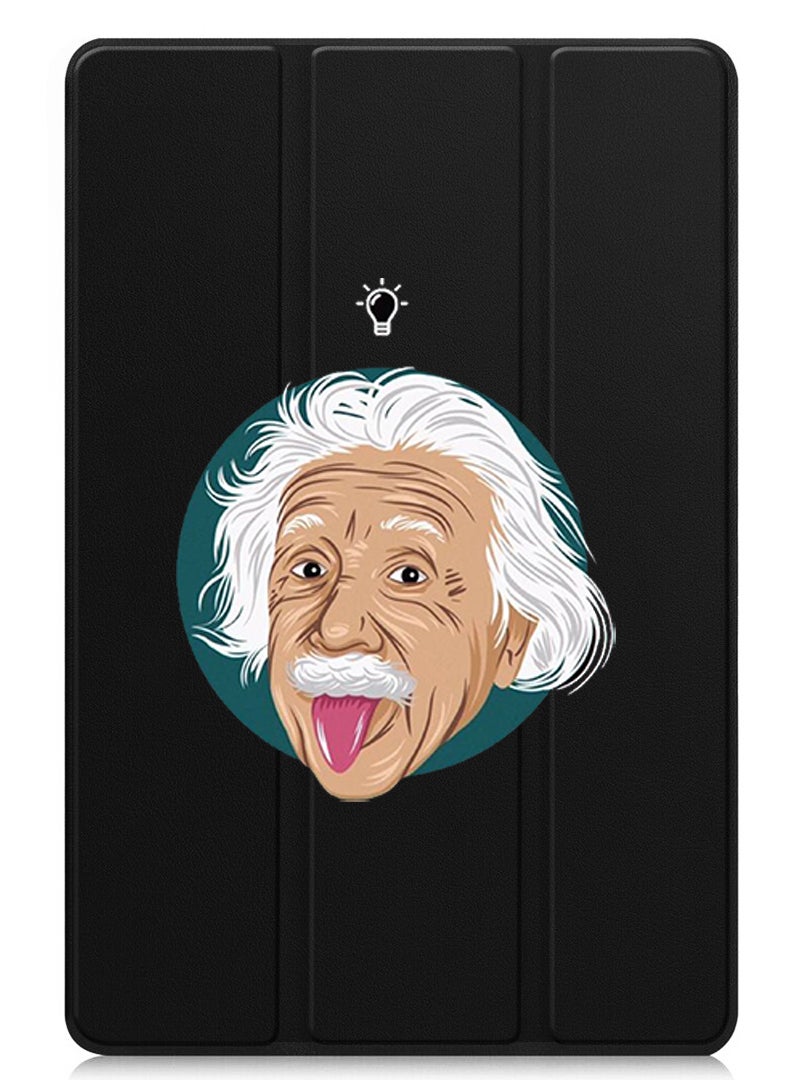 Theodor Protective Flip Case For Samsung Galaxy Tab S6 Lite (2024) With Trifold Stand Auto Wake Sleep Shockproof Cover Einstein idea - Image 1