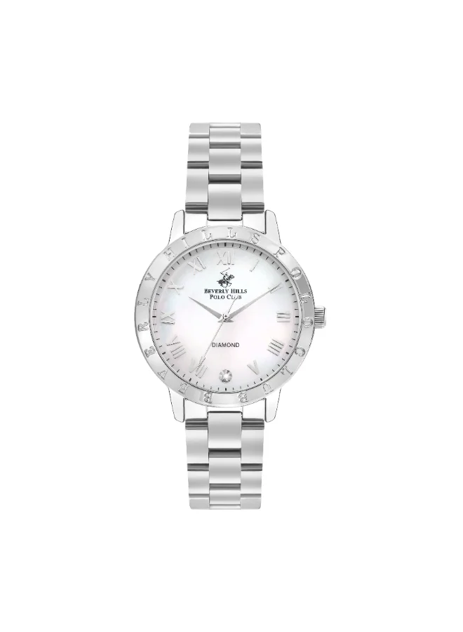بيفرلي هيلز بولو كلوب BEVERLY HILLS POLO CLUB Women's Analog Silver Dial Watch - BP3386C.320