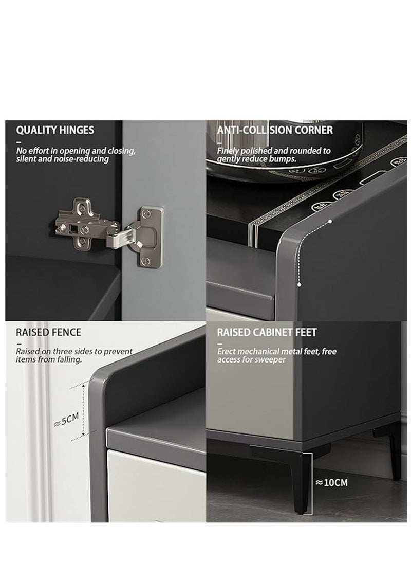 Kitchen Cabinet, Home Sideboard Buffet Cabinet, Modern Coffee Corner Bar Storage Cabinet with Drawers and Doors for Hallway Kitchen Dining Living Room (ZWG013) - Image 5