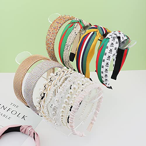 Bigfety Acrylic Headband Holder, Hair Accessories Organizer Clear Stand for Girls (2-Tier & 2-Panel) - Image 2