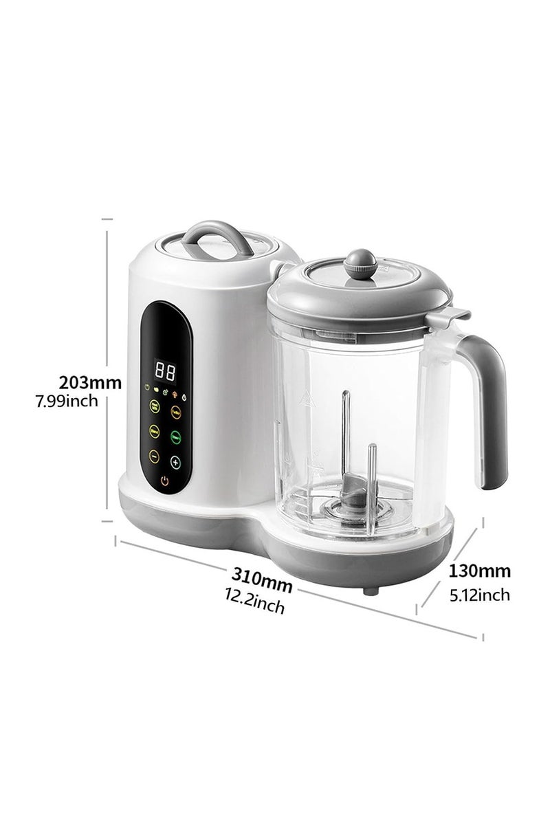 Flushrenic Baby Food Maker,Baby Food Maker with Timer,Large Capacity, Multifunctional Cooking Food Mills for Camping Travel - Image 2