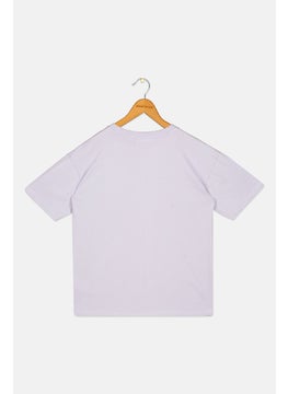 Looney Tunes Kids Girl Crew Neck Short Sleeve Graphic Print T-Shirt, Lavender  - Image 2