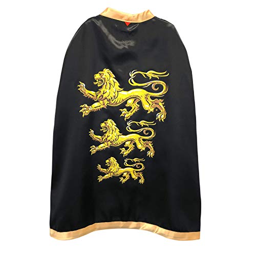 Liontouch  Triple Lion King Cape  38 Years  One Size Fits All  Medieval Pretend Play Toy Cloak for Boys Ready for Adventure  Roleplay Dress Up Fancy Dresses  Royal Costumes for Kids - Image 1