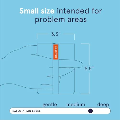 Cleanlogic Detoxify Purifying Charcoal Infused Exfoliating Body Scrubber, Reusable Exfoliator Tool for Smooth and Softer Skin, Daily Skincare Routine, 3 Count Value Pack - Image 3