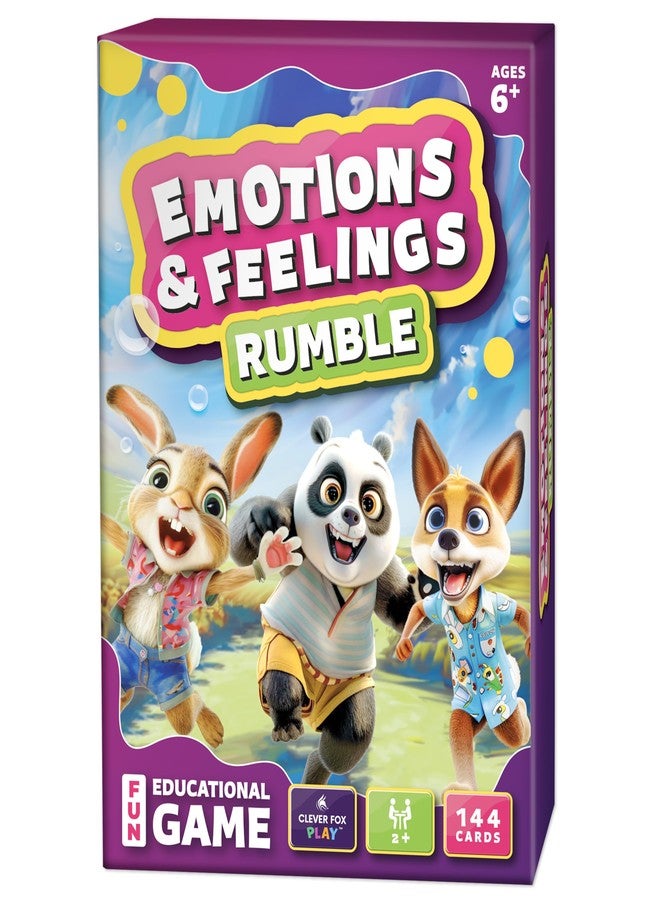 Clever Fox Play Emotions & Feelings Rumble – Emotional Intelligence & Regulation Card Game for Kids Ages 6+ - Learning Activity for Family & Therapy to Develop Social Skills & Problem Solving - Image 1