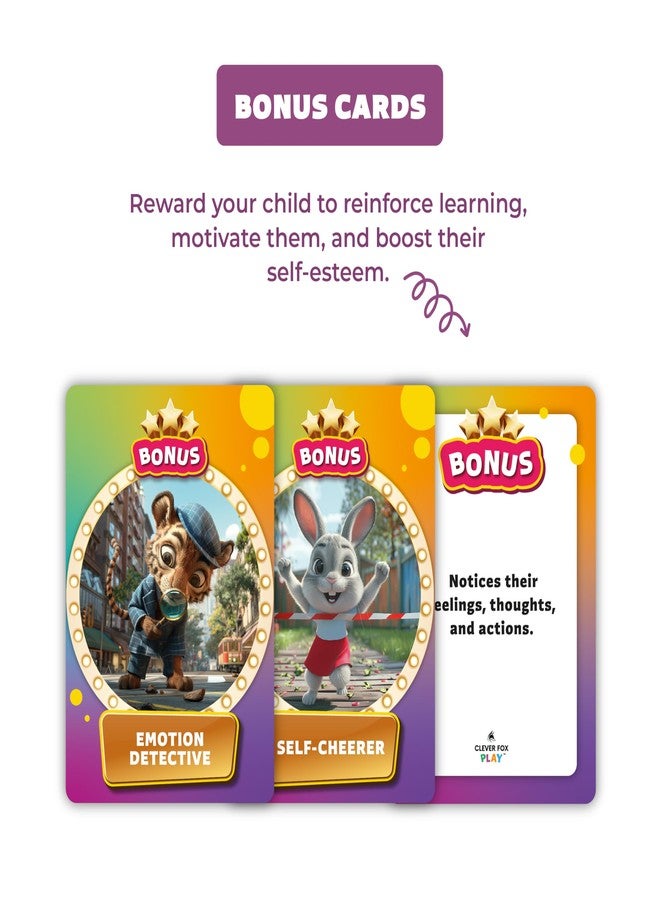Clever Fox Play Emotions & Feelings Rumble – Emotional Intelligence & Regulation Card Game for Kids Ages 6+ - Learning Activity for Family & Therapy to Develop Social Skills & Problem Solving - Image 4