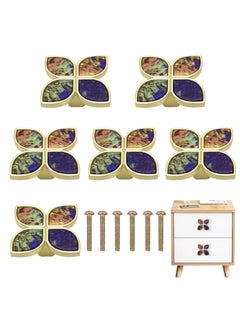 Knobs Four-Leaf Clover Brass Pulls Handles, Gold Knobs Dresser Knobs Clover Cabinet Handles with Screws for Dresser Drawers Kitchen Cabinet Watercolor, 6 pcs - pzsku/Z0CE6F31D4B60B48E8815Z/45/_/1718846123/36a89b9a-d2aa-4b14-8fea-0739ed9f2b8d