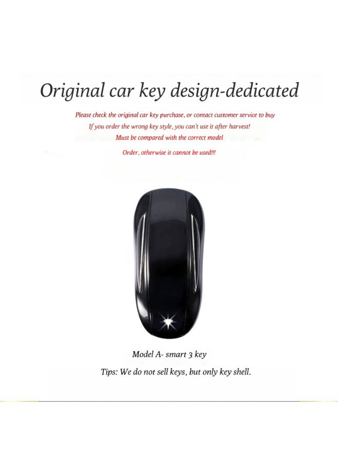Tesla Suitable for the key covers of Tesla Model 3, Model Y, Model S, and Model X. Complete set of hard rubber protective cases for car keys, high-end car key protection cases. - Image 2