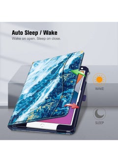 Fintie Fintie Case for iPad 9th / 8th / 7th Generation (2021/2020/2019) 10.2 Inch - [Corner Protection] Multi-Angle Viewing Stand Cover with Pocket & Pencil Holder, Auto Sleep Wake, Sandy Wave  - Image 3