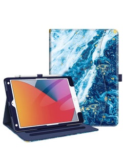 Fintie Fintie Case for iPad 9th / 8th / 7th Generation (2021/2020/2019) 10.2 Inch - [Corner Protection] Multi-Angle Viewing Stand Cover with Pocket & Pencil Holder, Auto Sleep Wake, Sandy Wave  - Image 1