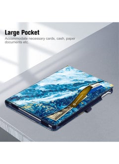 Fintie Fintie Case for iPad 9th / 8th / 7th Generation (2021/2020/2019) 10.2 Inch - [Corner Protection] Multi-Angle Viewing Stand Cover with Pocket & Pencil Holder, Auto Sleep Wake, Sandy Wave  - Image 5