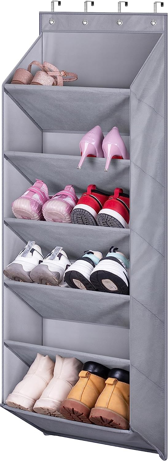 Ndola Over The Door Hanging Shoe Storage Organizer Rack Shoes Rack Storage Door Organizer for Closet Dorm
