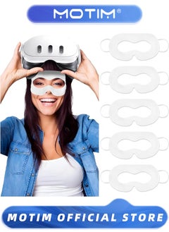 Motim VR Face Cover, Disposable Sweat Guard VR Sweat Mask Compatible with Oculus Meta Quest 3 Mask for Quest 2 (50PCS)  - Image 1