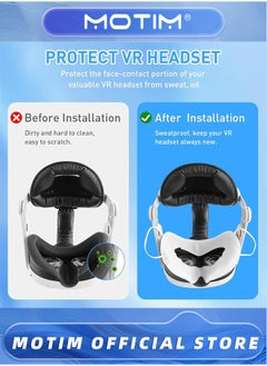 Motim VR Face Cover, Disposable Sweat Guard VR Sweat Mask Compatible with Oculus Meta Quest 3 Mask for Quest 2 (50PCS)  - Image 4