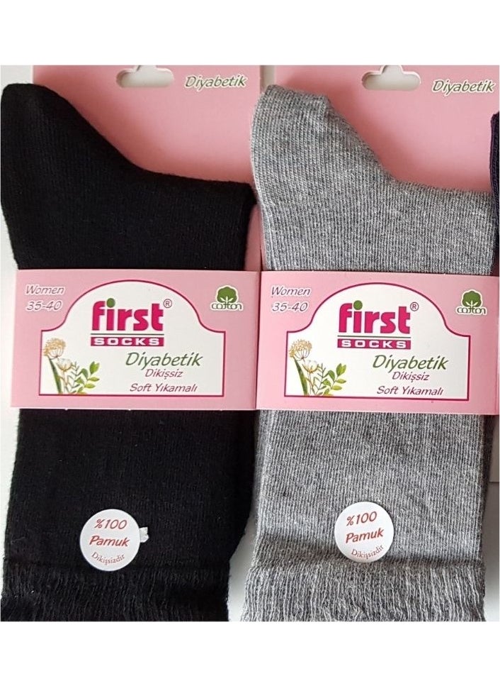 first 12-Pack Women's Cotton Socks Candy Socks  - Image 2