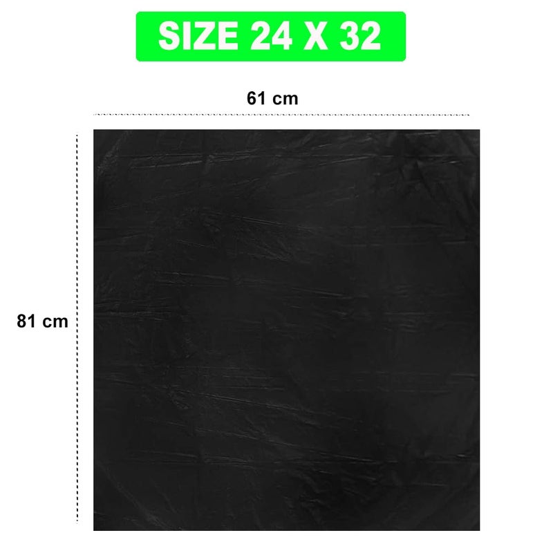 Ella Garbage Bags 24 x 32 Inches Large 90 Bags 6 Rolls Black Color With Check Duster Cloth Free - Image 4