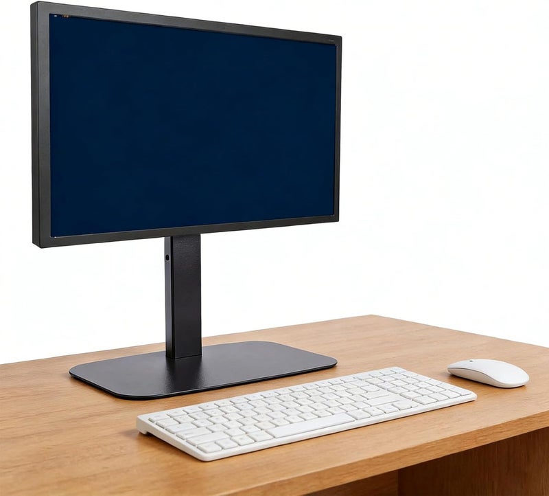 Luocute Single Monitor Stand, Height Adjustable Tilt Rotation Freestanding VESA Mount with Cable Management for 14 to 32 Inch Screens up to 10KG - Image 5