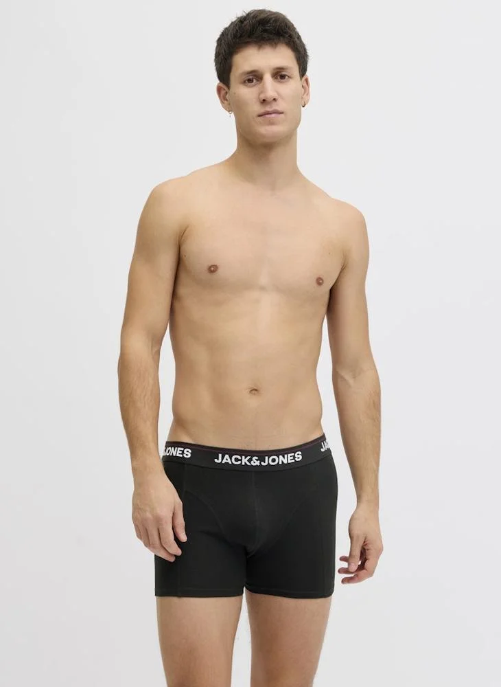 JACK & JONES  5 Pack Of Logo Trunks for Men | Best Price UAE
