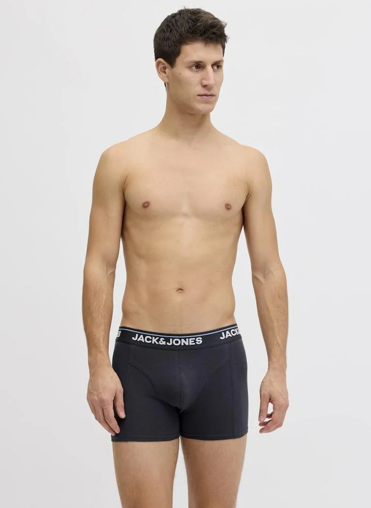 JACK & JONES  5 Pack Of Logo Trunks for Men | Best Price UAE