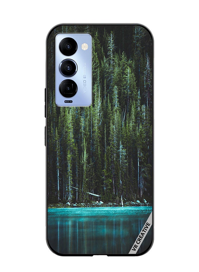 VR CREATIVE Protective Case Cover For Tecno Camon 18/18 P Lake Design Multicolour - Image 1