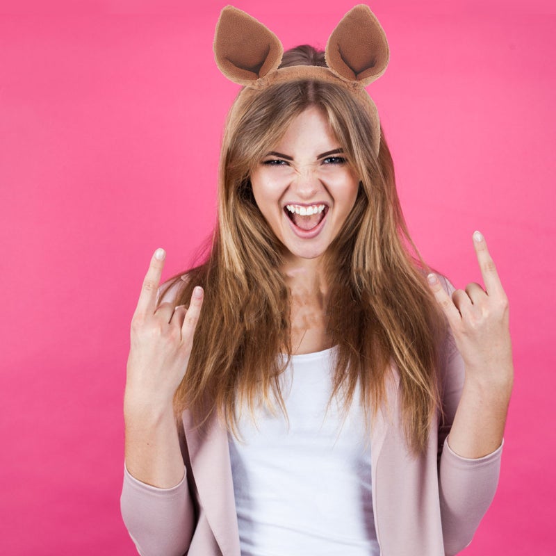 Animal Ear Headband Cartoon Ear Headdress Party Festival Dress up Headband - Image 4