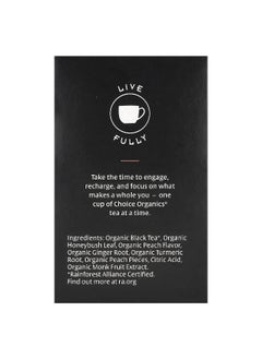 Choice Organic Teas Choice Organic Teas, Black Tea, Picnic Peach, 16 Tea Bags, 1.12 oz (32 g)  - Image 2