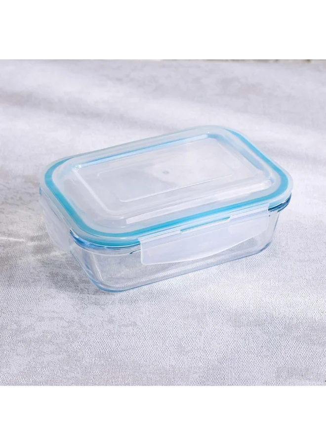 دانوب هوم Cloc 370ml Rectangular Borosilicate Glass Container For Snacks And Small Portions