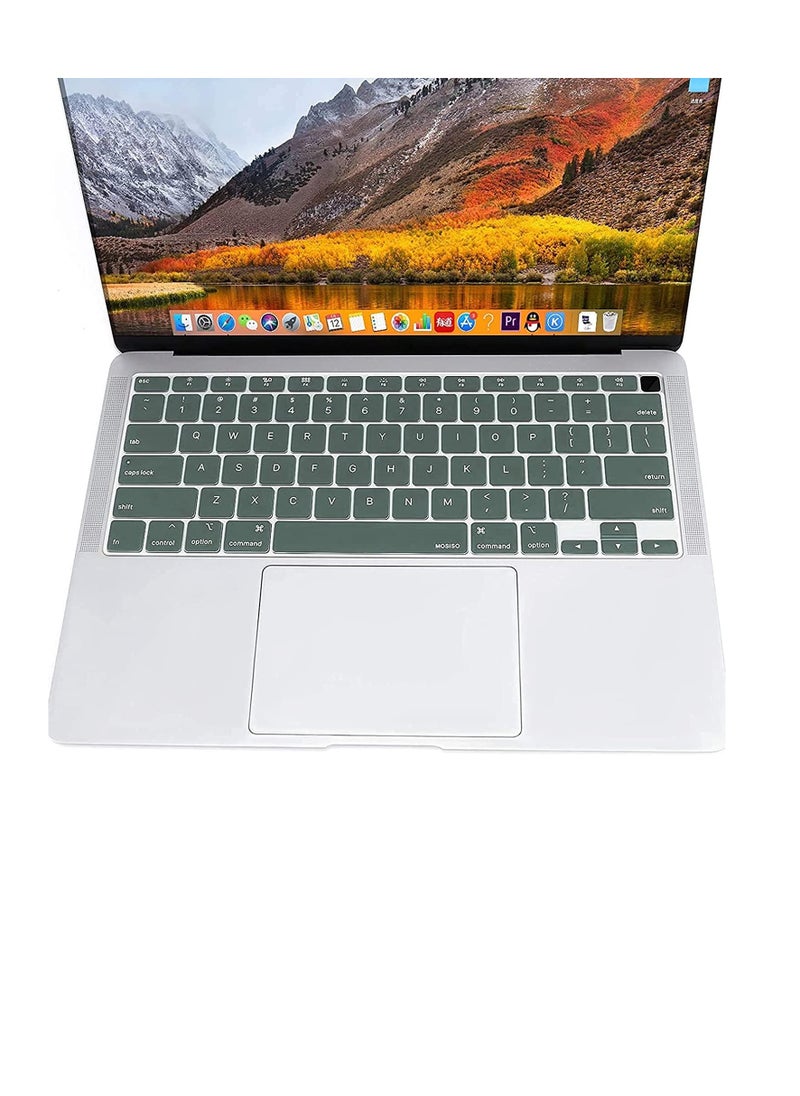 Generic Silicone Keyboard Cover For MacBook Air 13.6 inch M2/M3/M4 Chip A2681/A3113/A3240& 15 Macbook Air M4/M3/M2 A3241/A3114/A2941 &MacBook Pro 14/16 inch M4/M3/M2/M1 Pro/Max A3112/A3401/A3185/A2992/A2918/ A2442/A3403/A3186/A2485/A2780/A2991, Silicone Skin Protector  - Image 4