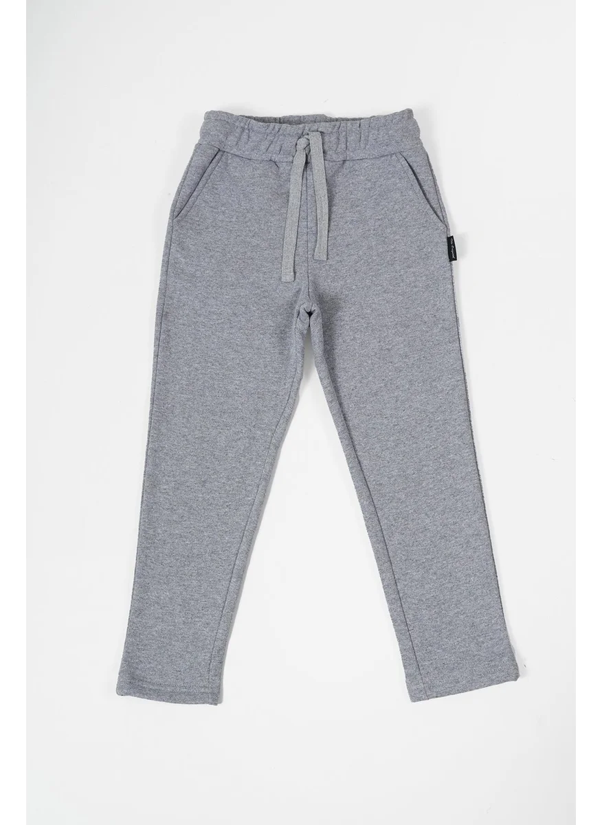 ميتاليك Black-Navy-Grey-Anthracite Thick Cotton Elastic Waist Side Pocket 4-Pack Boys Tracksuit Bottoms
