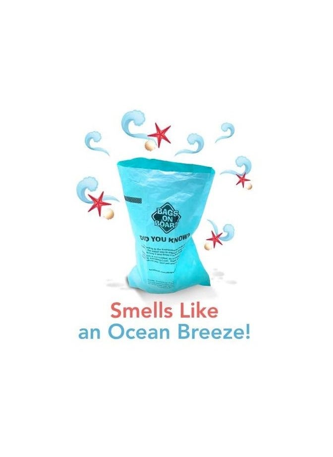 BAGS ON BOARD Refill Bags Ocean Breeze Scented Green 140bags (14×10 )  Multicolor  - Image 4