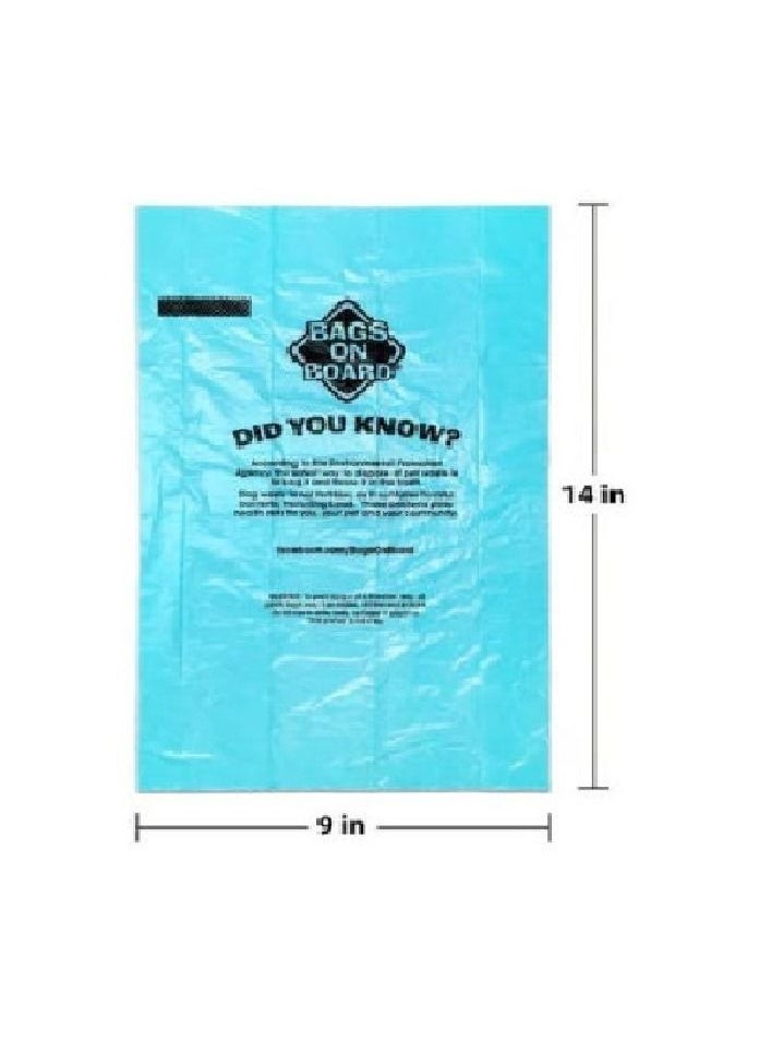 BAGS ON BOARD Refill Bags Ocean Breeze Scented Green 140bags (14×10 )  Multicolor  - Image 2