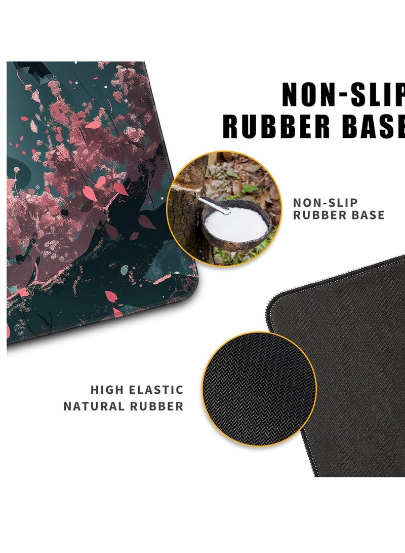 Japanese Full Moon Samurai Gaming Mouse Pad Mat XL Size Anti Slip Base – Speed Edition | 70 X 30 cm - Image 2