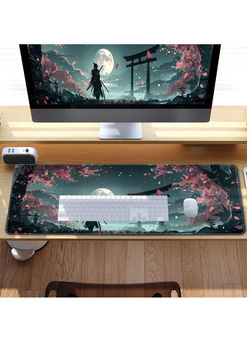 Japanese Full Moon Samurai Gaming Mouse Pad Mat XL Size Anti Slip Base – Speed Edition | 70 X 30 cm - Image 4