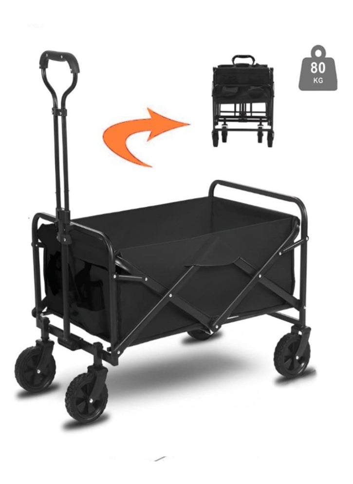 Collapsible Utility Wagon Cart Outdoor Garden Shopping Camping Cart 75x50x86cm Black - pzsku/Z0CE793E88219ECF8758EZ/45/_/1726990822/5404d4b1-3a2e-4868-be1f-75a2d9e7e325