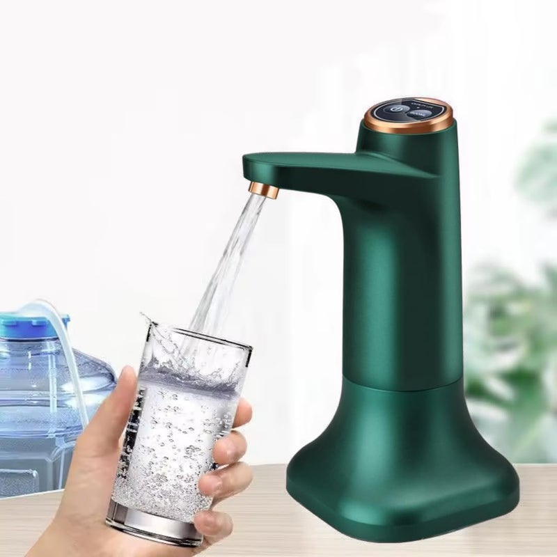PONDI USB Rechargeable Water Dispenser with Detachable Base for 5 Gallon Bottles - Portable Dispenser with 1200mAh Battery - Smart and Automatic - Ideal for Home, Office, and Outdoor Use (Tabletop Green) - Image 1